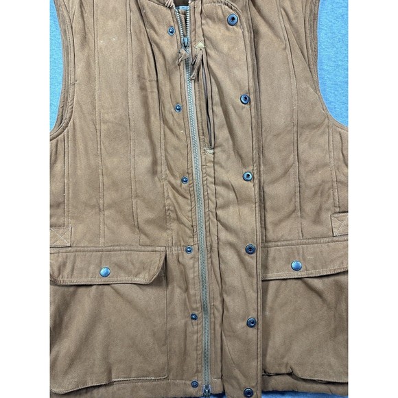 Orvis Insulated Faux Suede Vest Men's Size Medium Fishing Hunting Outdoor Brown - Picture 4 of 9
